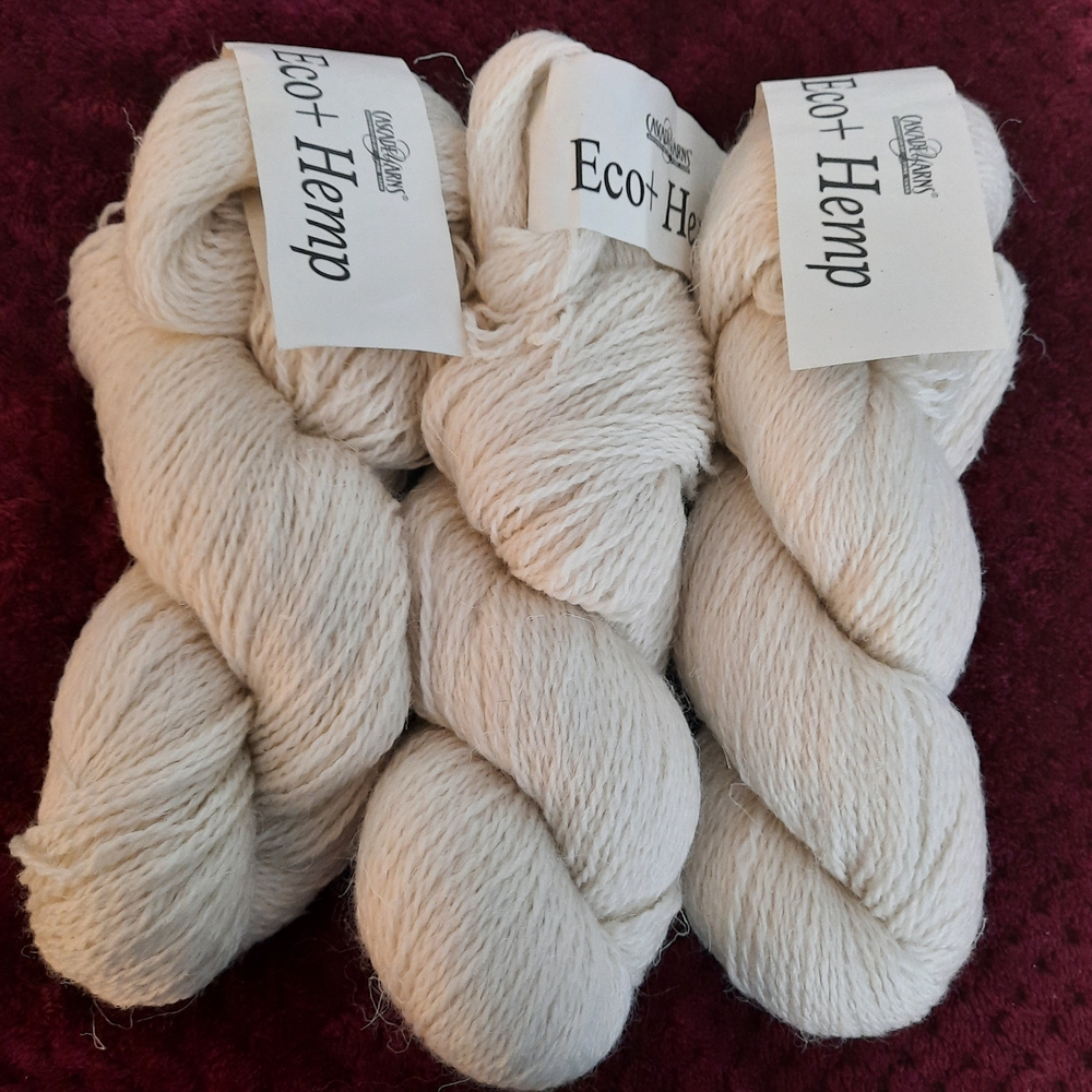Cascade Yarns Eco+ Hemp Wool Blend LOT of Skeins all Dye Lot